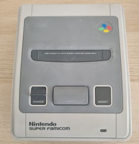 Restored Nintendo Super Famicom. Deep case cleaning and retrobright